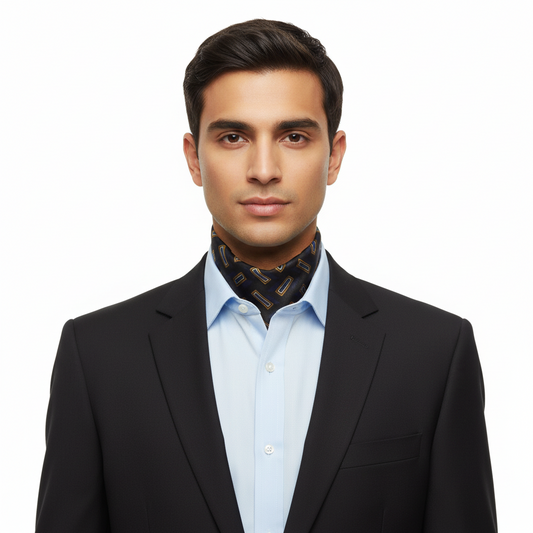 Novartis Men's 2026 Collection Pure Silk Scarf