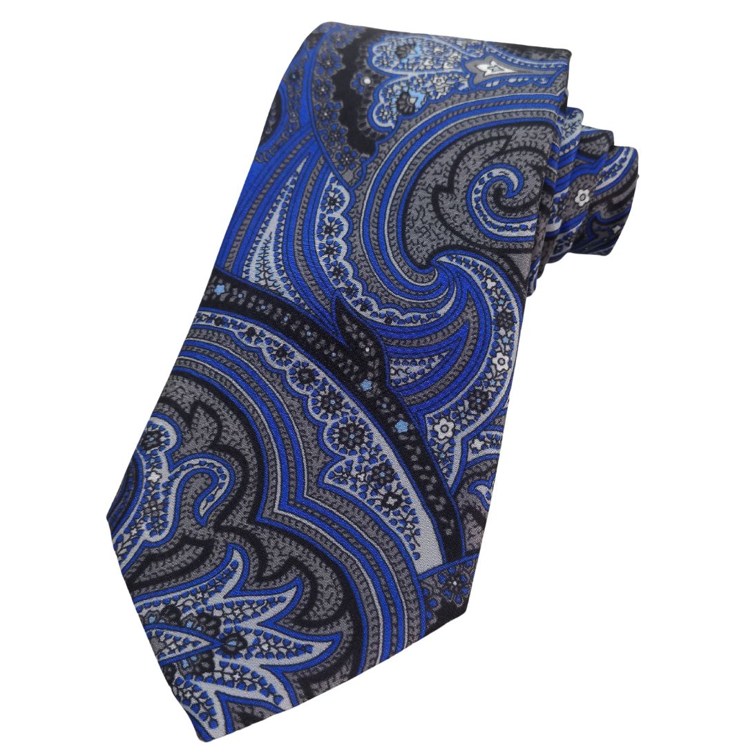 Blue Heaven Printed Silk Tie