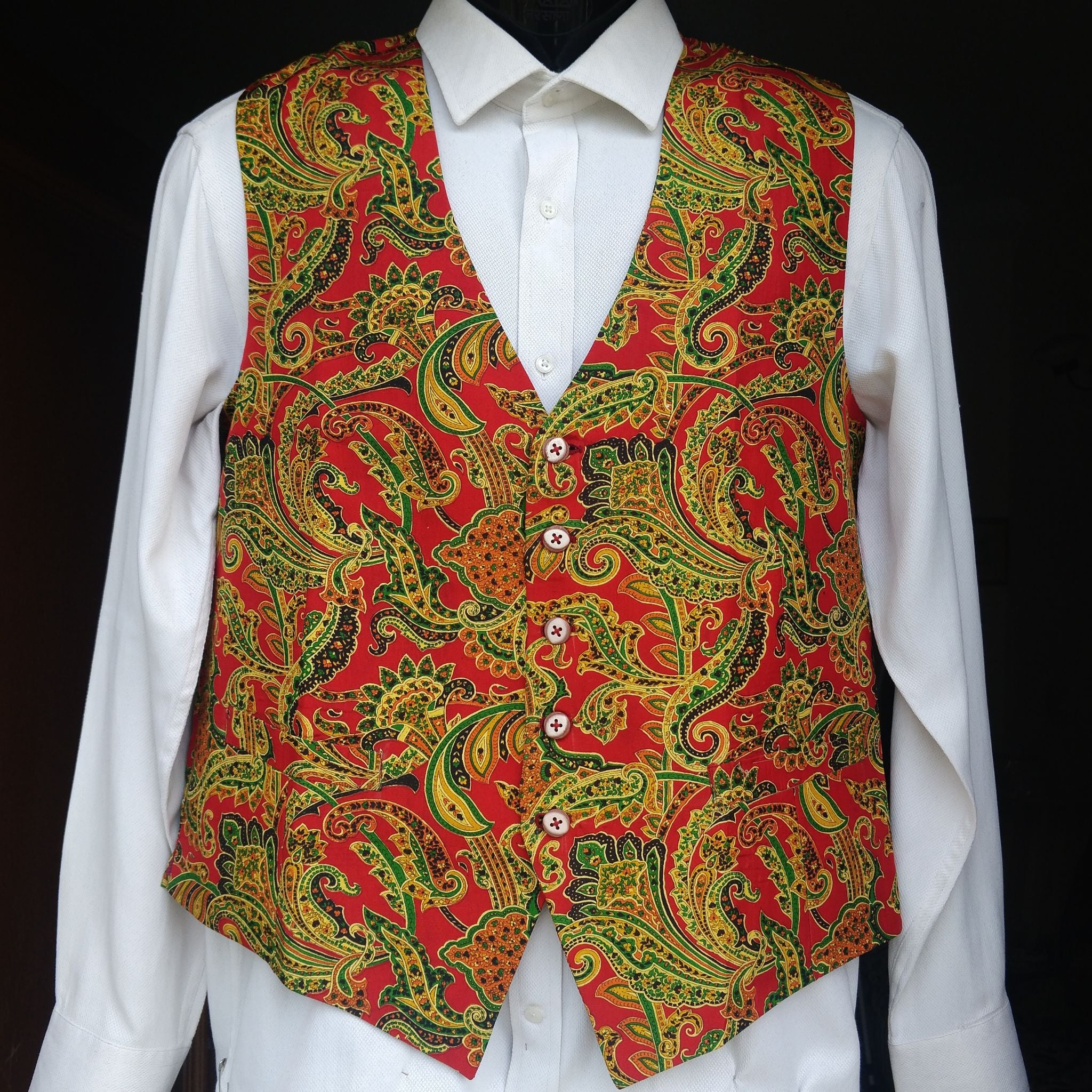 Mens on sale silk waistcoats