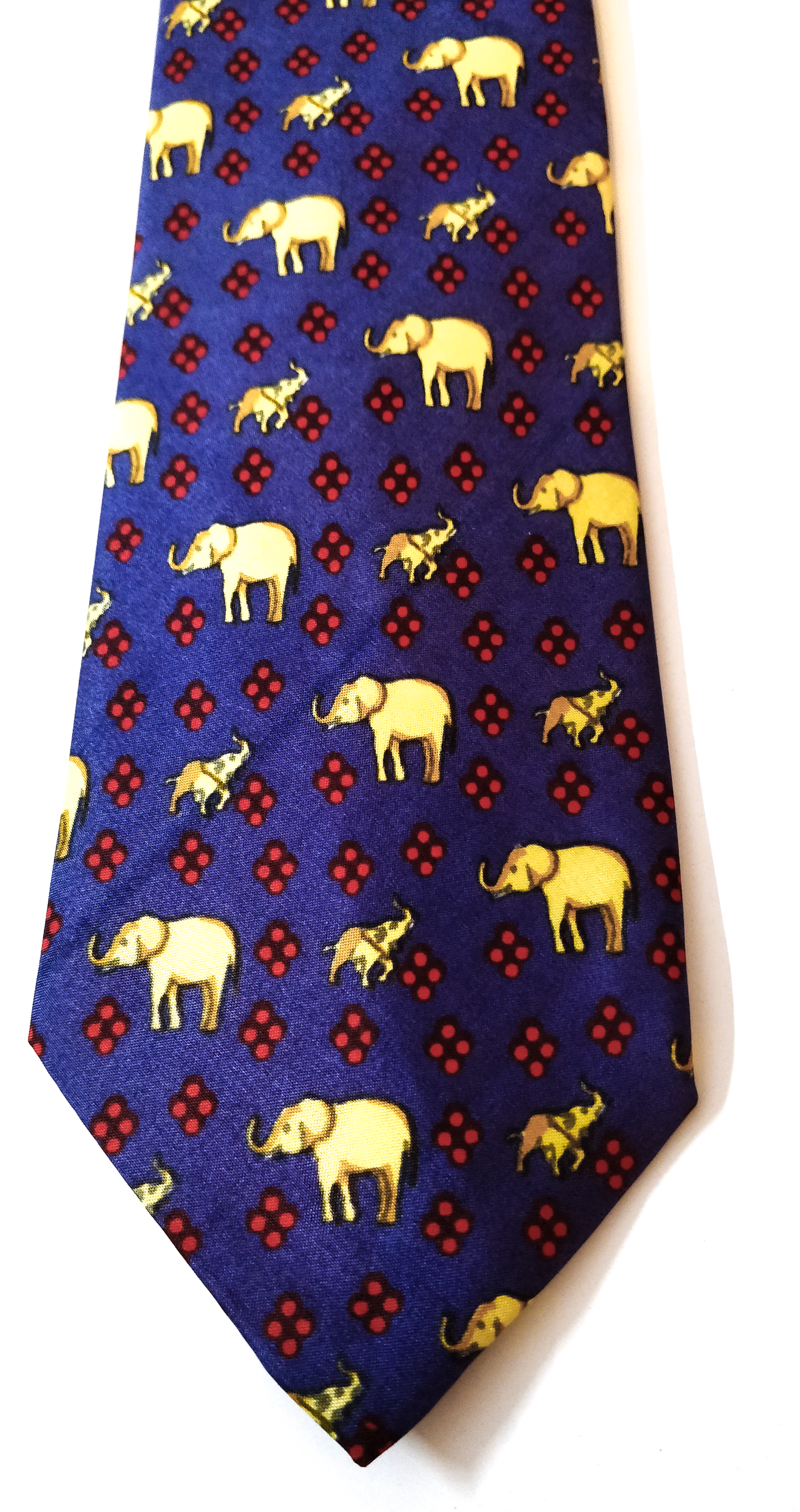 Mughal Elephant Series Lavender Silk Tie