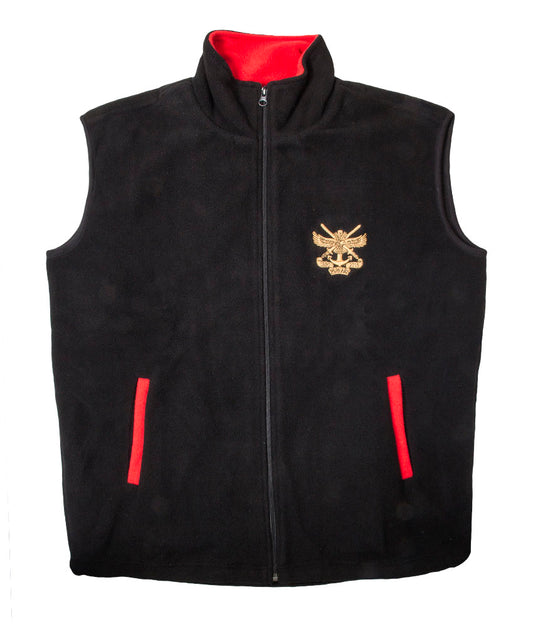 Tri-Services Black & Red Fleece Jacket