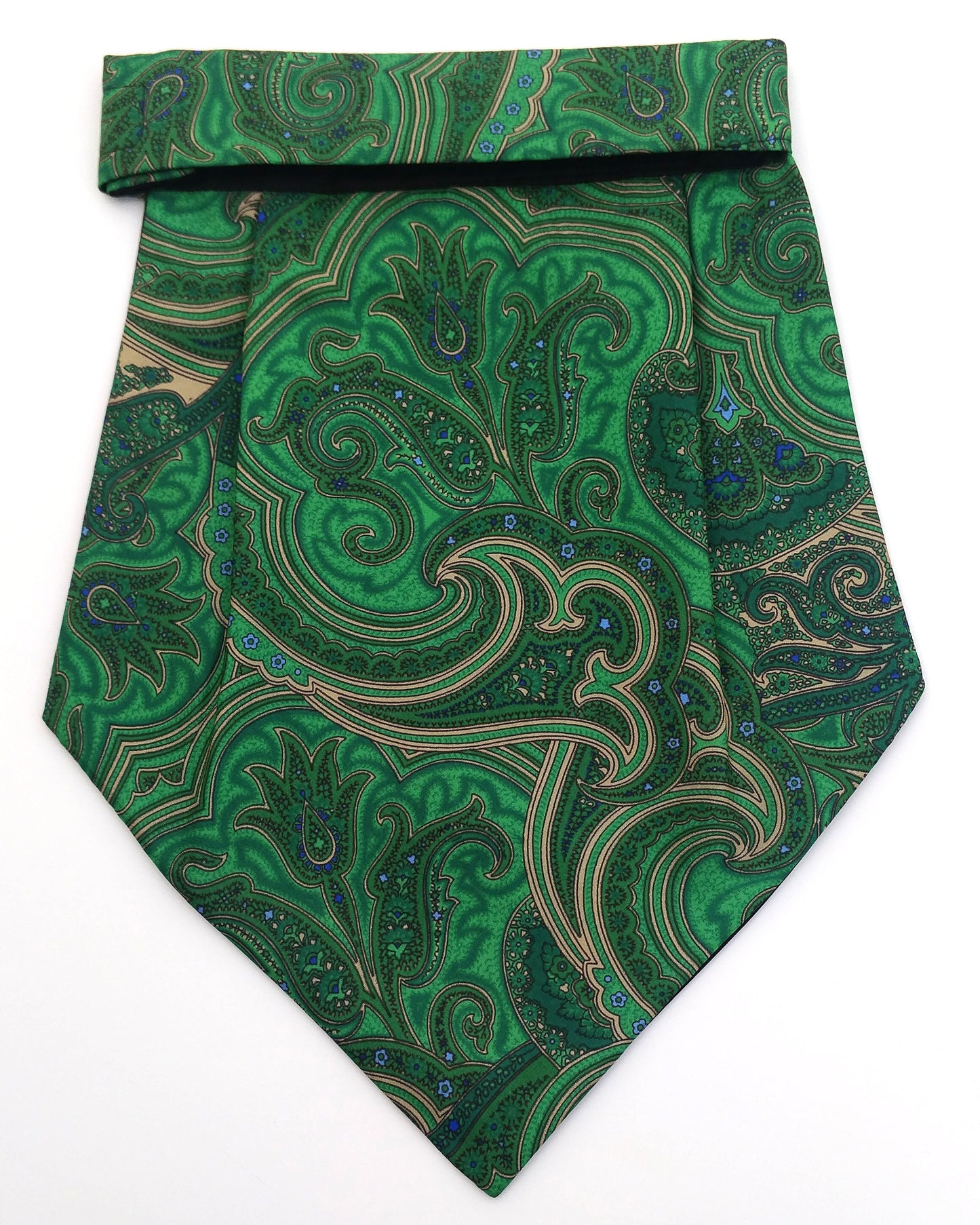 Silk Cravat Green Floral