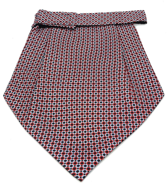 Silk Cravat Black Polka