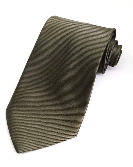 Ivy Green Bold Ribbed Polyester Tie