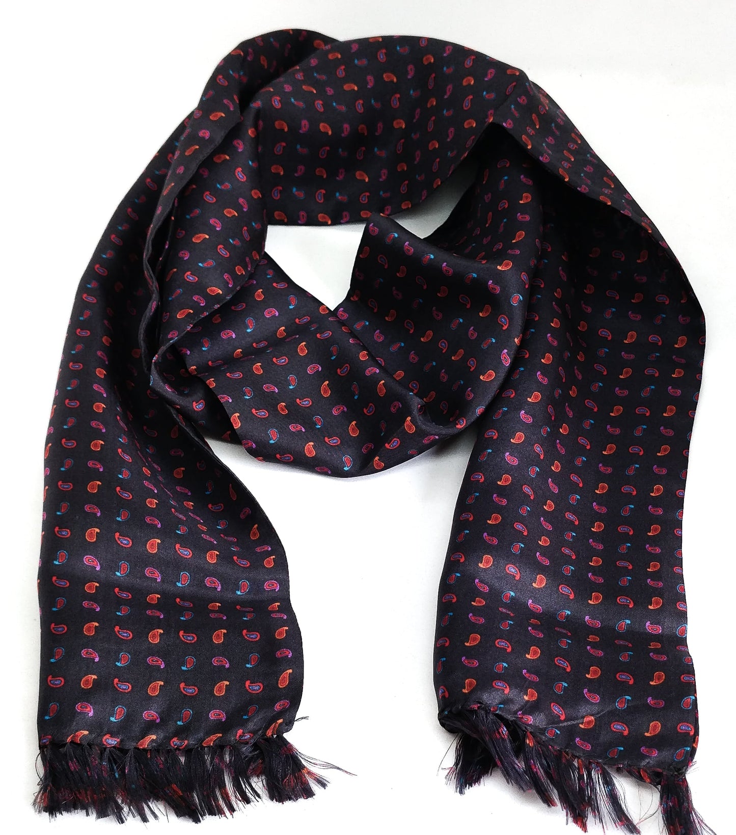 New Arrival Charcoal Black Multi Scarf