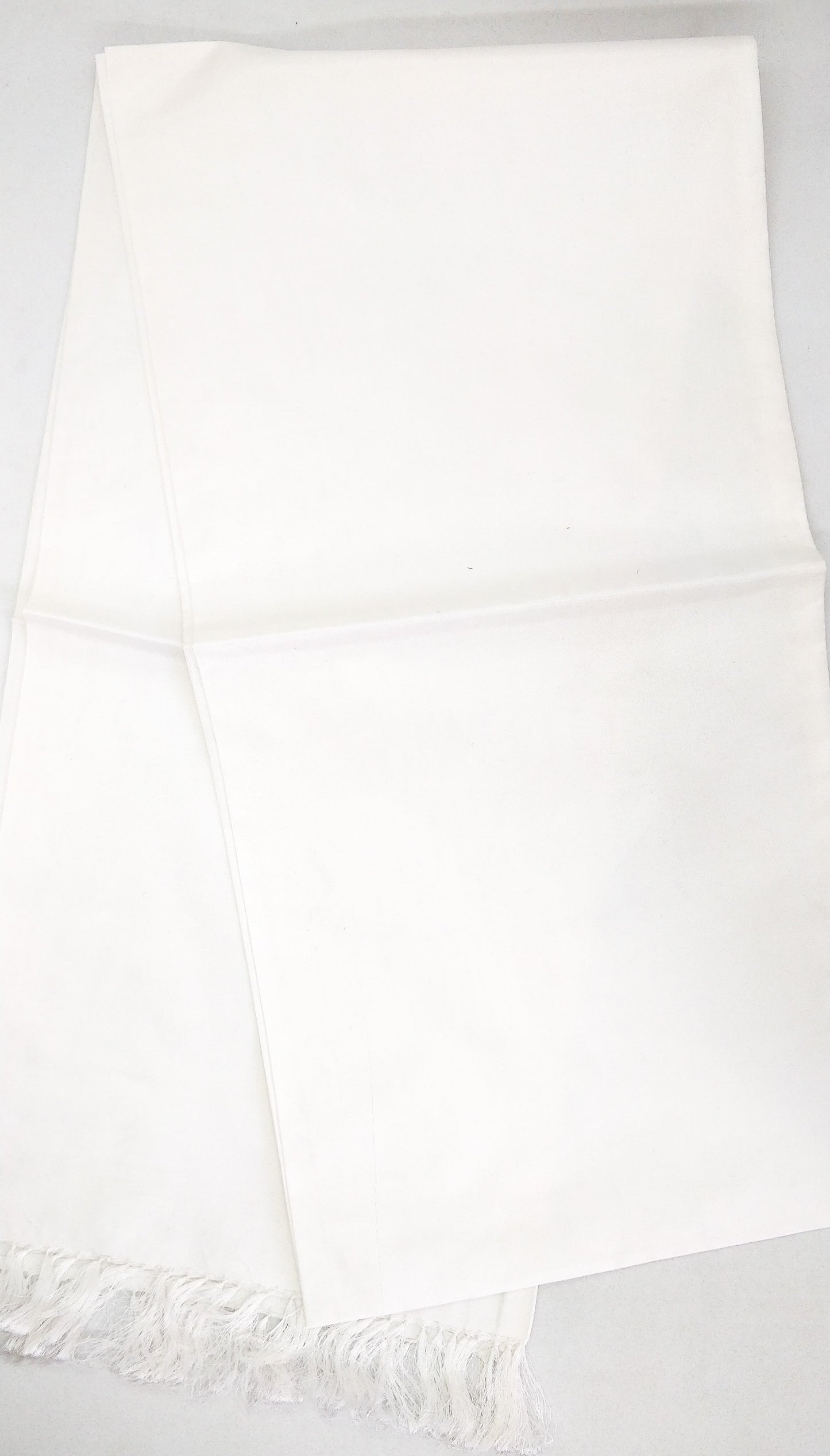 Virgin White Colour Silk Scarf