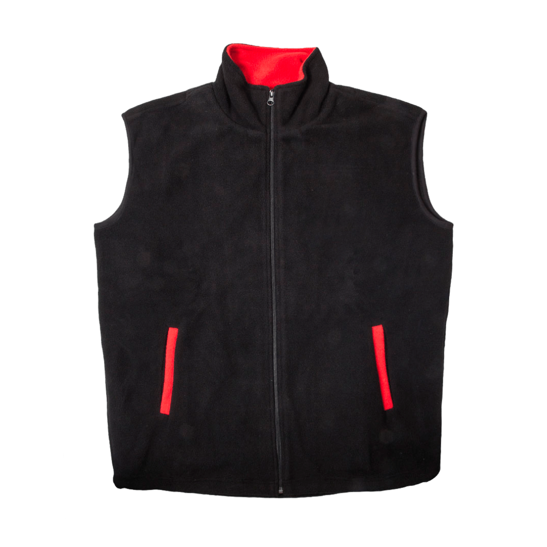 Black & Red Fleece Jacket
